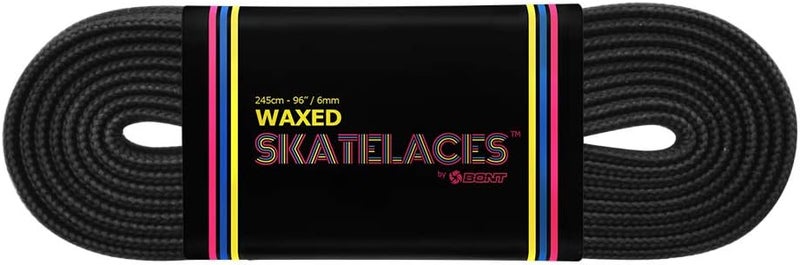 Bont Skates Waxed Laces - 6mm & 8mm - 47" 71" 79" 96" 108" - Midnight Black - Image 3